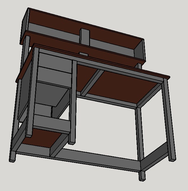 Desk Build Plans Etsy