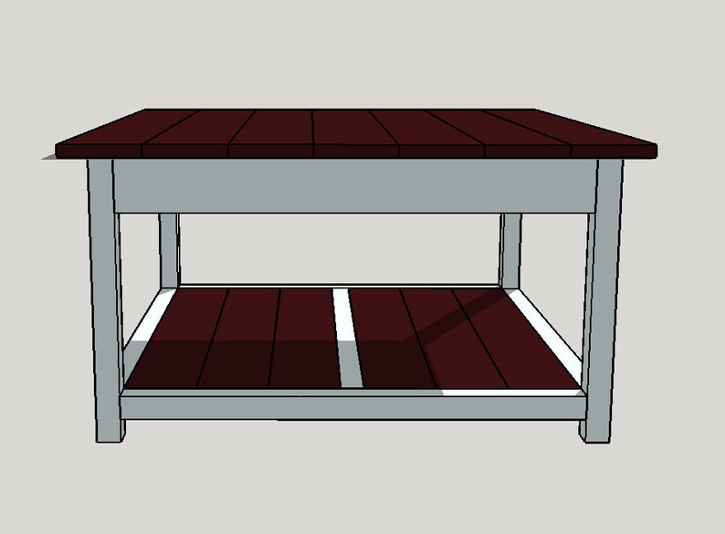 Farmhouse Coffee Table Build Plans PDF Etsy