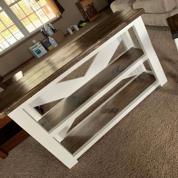 Farmhouse TV Stand/Sofa Table Build Plans