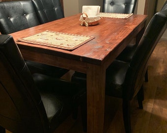 Planos para construir una mesa de comedor