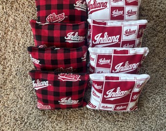 Handmade Indiana Hoosiers Cornhole Bags