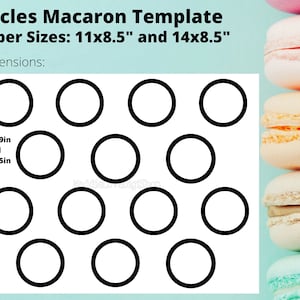Circles Macaron Template