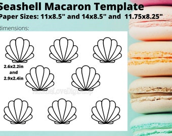 macaron template etsy