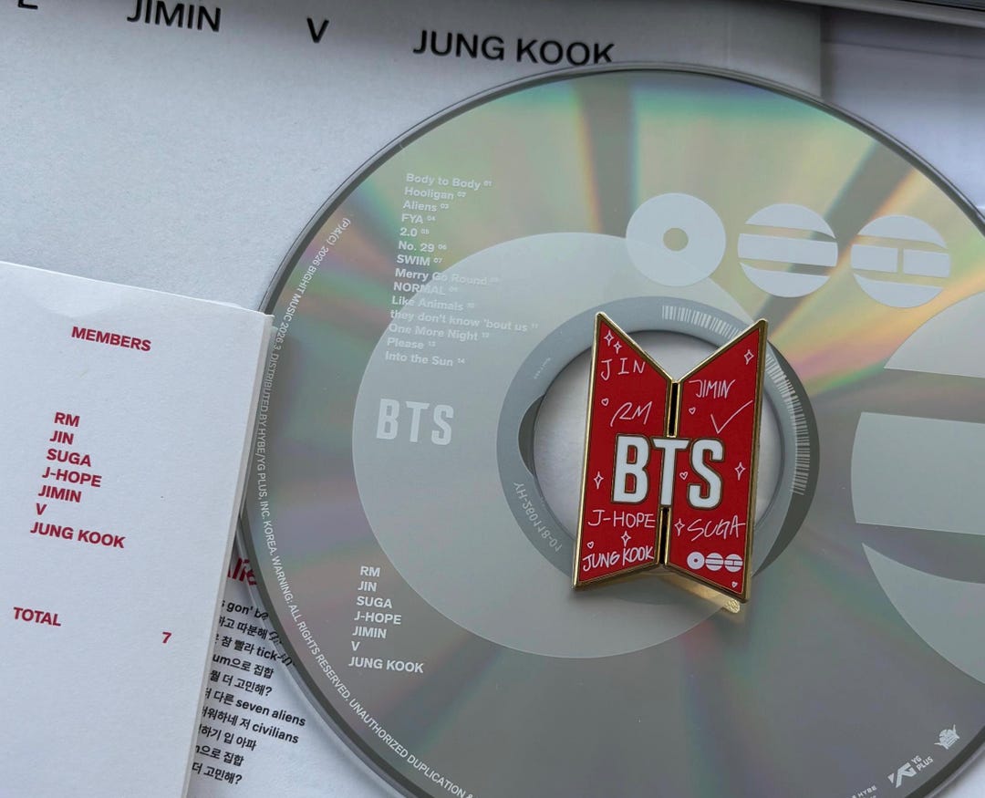BTS Hard Enamel Pin - Etsy