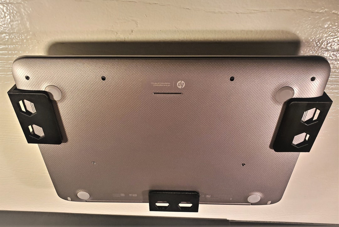 Under Desk Laptop Holder Under Table Laptop/keyboard Storage Etsy