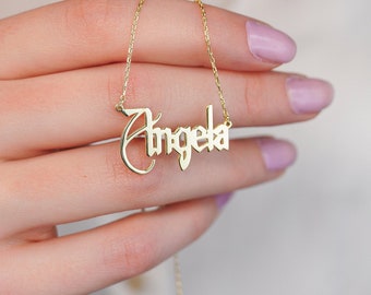 Gothic Name Necklace * Personalized Name Necklace * Custom Name Necklace * Mothers Day Gift * Personalized Gift