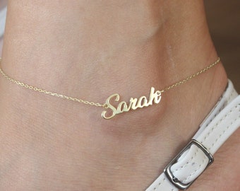 Namen Fußkettchen * Silber Name Armband * Name Armreif * Sommer Namen Fußkettchen * 925 Sterling Silber Fußkettchen Name * Personalisiertes Geschenk
