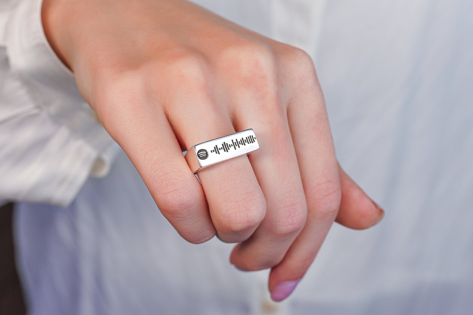 Spotify Code Scan Music Ring Customized Spotify Music | Etsy