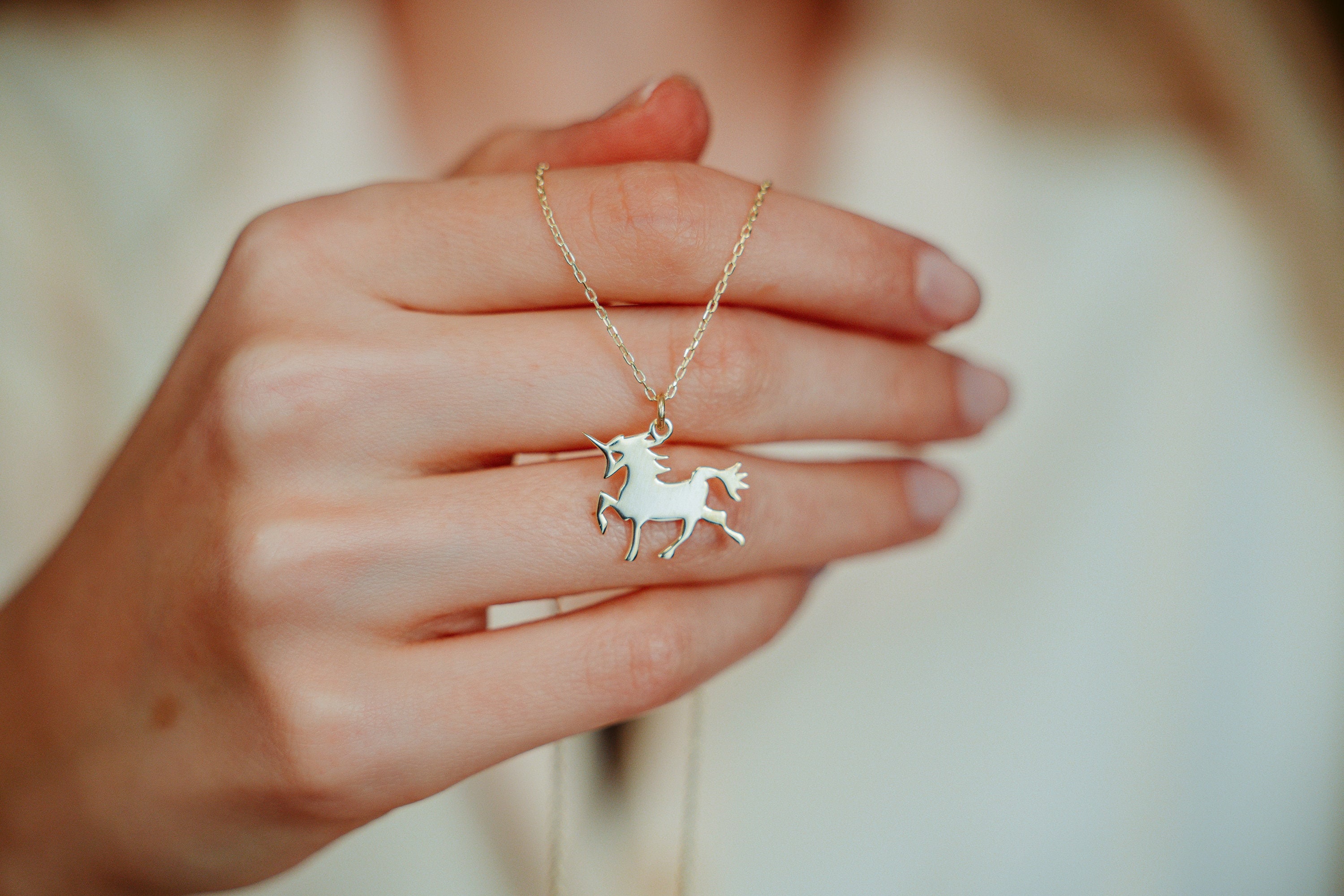 Dainty Unicorn Necklace * Tiny Unicorn Necklace * Mythical