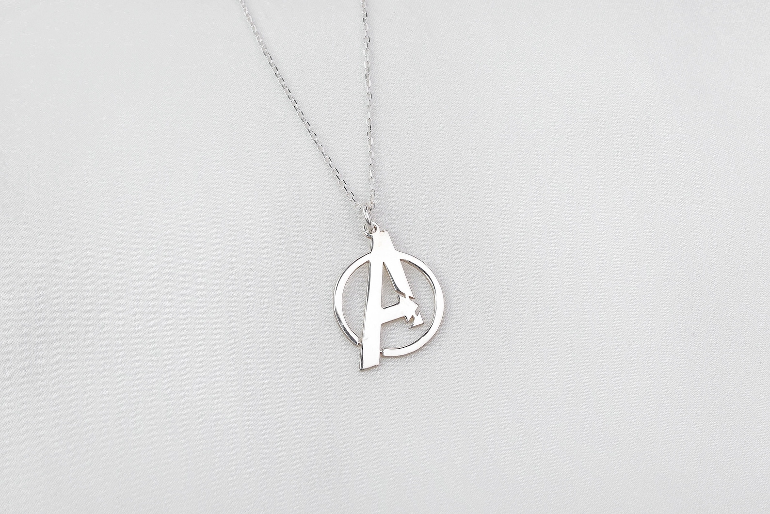 Boutons De Manchette The Avengers Symbole Argent Sterling 925 - Faits Main, Neufs