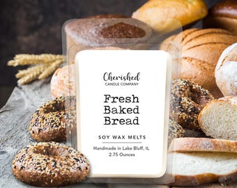 Fresh Baked Bread l Naturally Scented Soy Wax Melts l Hand Poured l 2.75 oz l Baker Gift l Bakery Melt l Bread Lover l Dye Free l Bread Melt