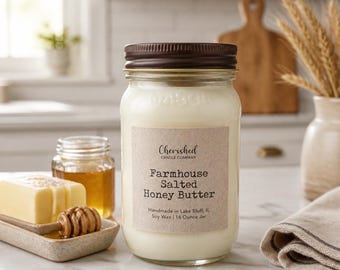 Farmhouse Salted Honey Butter, Natural Soy Wax Candle, Fall Farmhouse Candles, Scrumtious, Best Seller