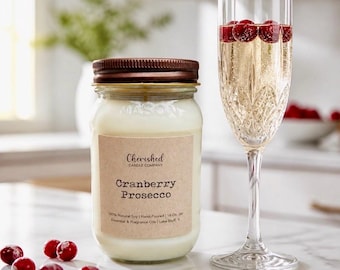 Cranberry Prosecco Fall Soy Wax Candle