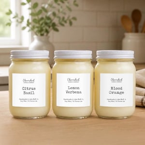 The Citrus Grove + Orchard Collection, Soy Wax Candles, Citrus + Fresh Fruit Aromatherapy, Clean and Long Burning, Fresh and Bright Scents