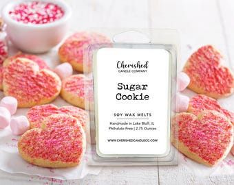 Sugar Cookie l All Natural Scented Soy Wax Melts l 2.75 Ounces l Dye Free l Hand Poured in IL l Dessert Melts l Home Decor l Cookie Melts