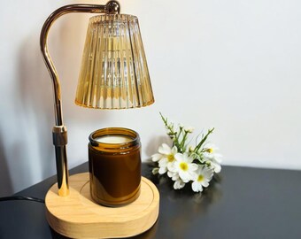 Pure Soy Wickless Candles l Naturally Scented l Pick Your Scent l 8 oz Amber Jar l Hand Poured in Small Batches l Nontoxic l Dye Free