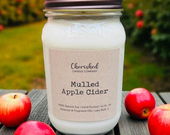 Mulled Apple Cider Fall Soy Wax Candle