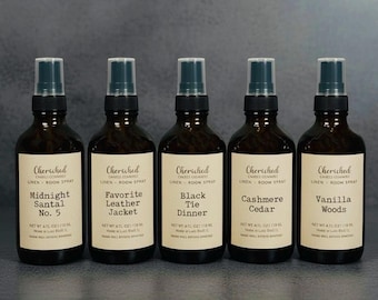 Masculine Scented Room + Linen Sprays, Aromatherapy, Distinguished & Sophisticated Scents, Odor Eliminator, For Men + Women