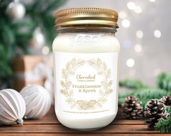 Frankincense & Myrrh Naturally Scented Soy Candle