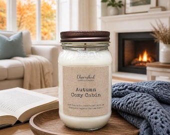 Autumn Cozy Cabin Fall Soy Wax Candle