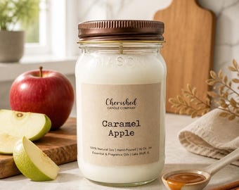 Caramel Apple Fall Soy Wax Candle