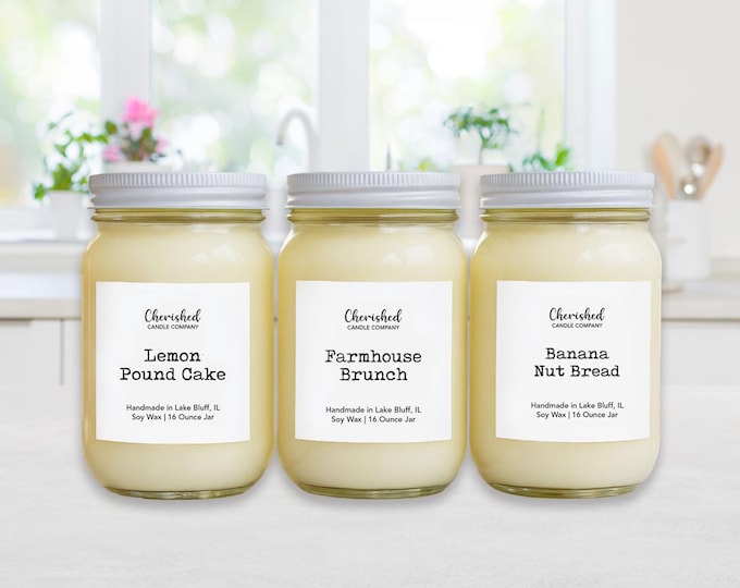 Featured listing image: Bakery + Dessert Soy Wax Candles