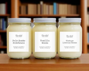 Masculine Scented Soy Wax Candles