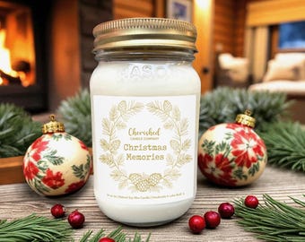 Christmas Memories Soy Candle, Nostalgic Christmas Scent, Holiday Candle, Hand Poured, Nontoxic, Vintage Christmas, Best Christmas Candle