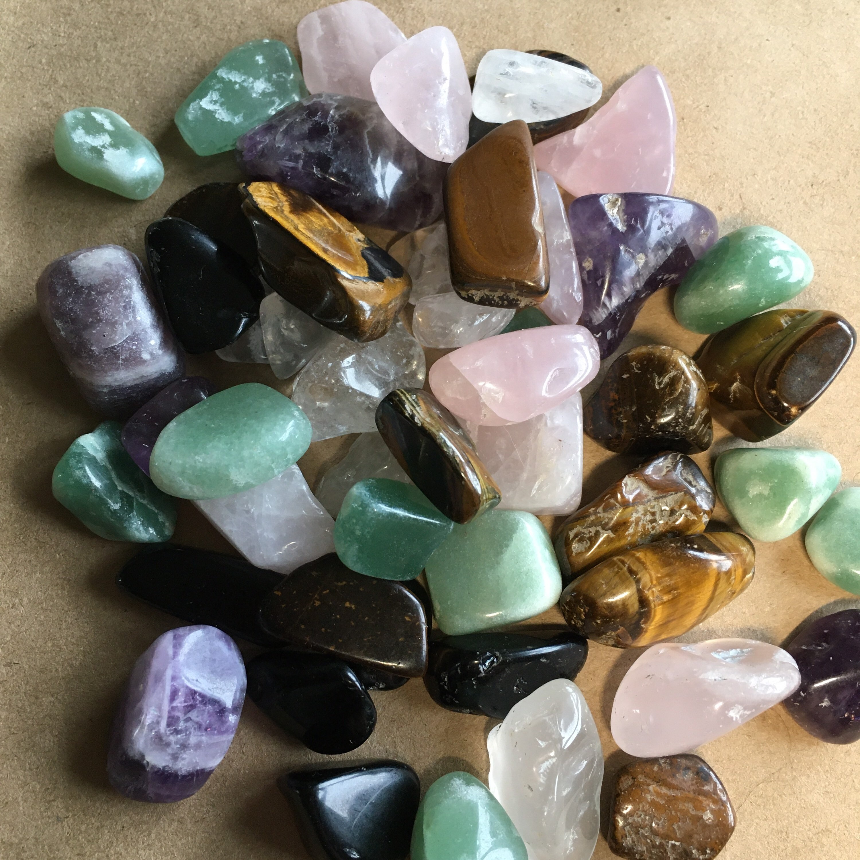 Crystals Rose Quartz Amethyst Obsidian Tigers Eye Clear Etsy