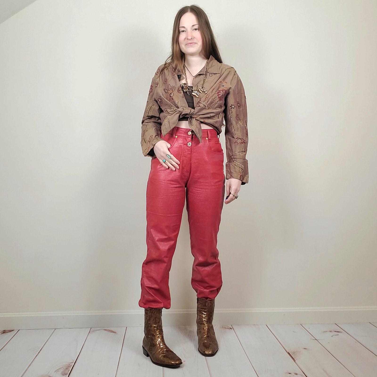 Y2k Leather Pants - Etsy Y2k Leather Pants - Etsy