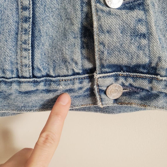 Vintage 90s Y2K Gap Medium Wash Denim Trucker Jac… - image 8