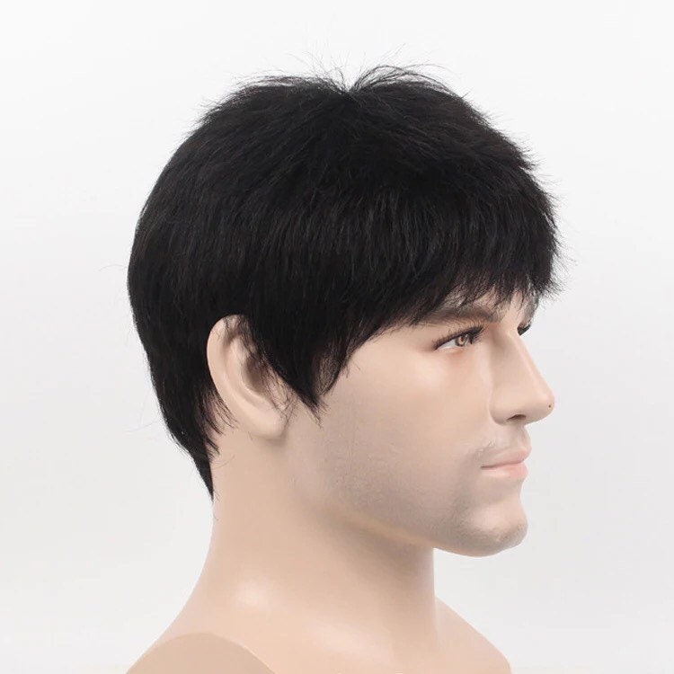 Mens Human Hair Wigs - Etsy Mens Human Hair Wigs - Etsy