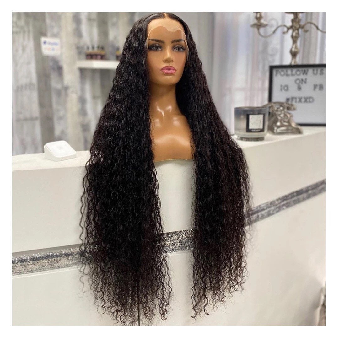 Brazilian Human Hair Wig With Lace Front Wig 40 Inches 180 - Etsy