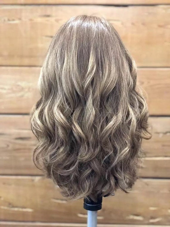 Highlight Human Hair With Silk Top European Jewish Wig Etsy Highlight Human Hair With Silk Top European Jewish Wig Etsy