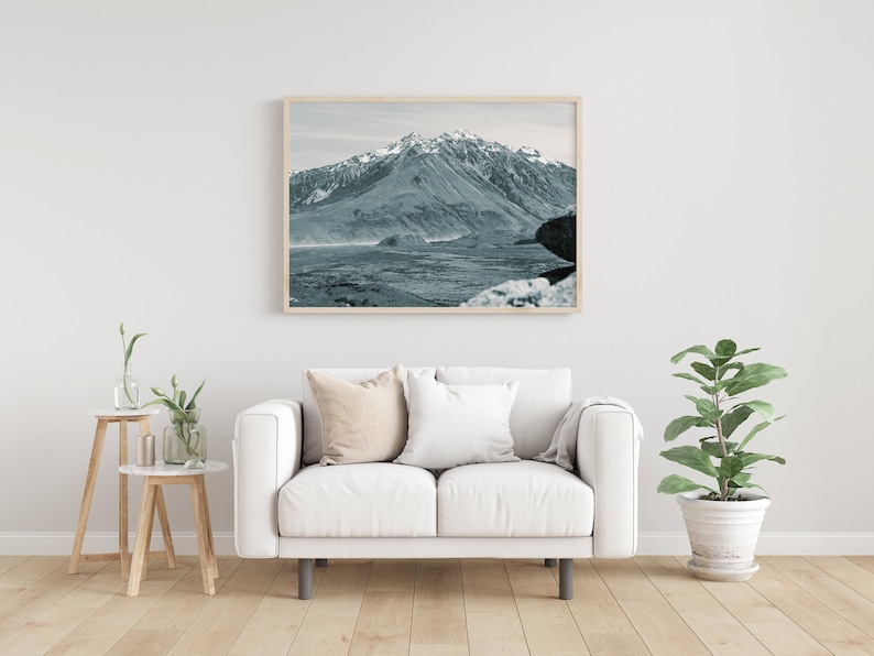 Travel Photo Digital Download Print Mountaintop Epic Adventure Photo Black /& White Mountain Landscape Print Aerial Photo