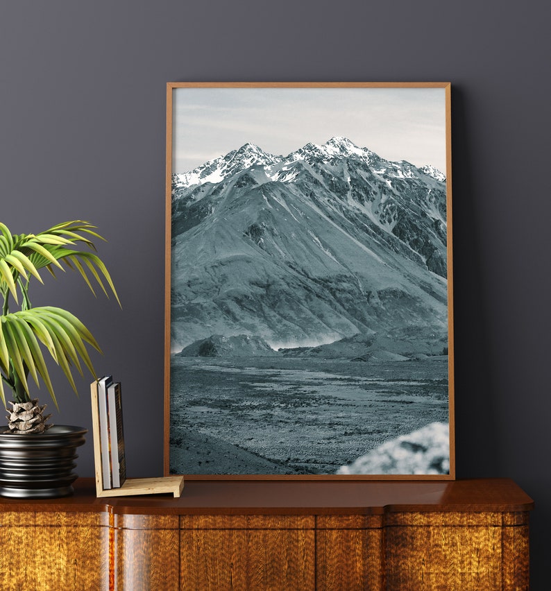 Travel Photo Digital Download Print Mountaintop Epic Adventure Photo Black /& White Mountain Landscape Print Aerial Photo