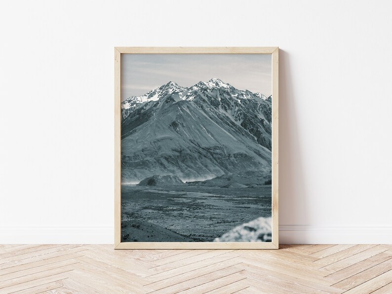 Travel Photo Digital Download Print Mountaintop Epic Adventure Photo Black /& White Mountain Landscape Print Aerial Photo