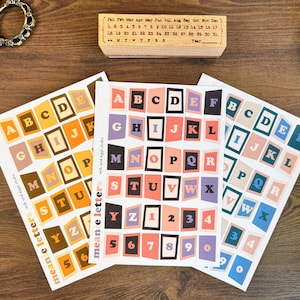 Hoja de pegatinas con letras de Mean Girls, pegatinas decorativas, pegatinas para Bullet Journal, pegatinas decorativas con letras Bujo, pegatinas bonitas para diario y planificador