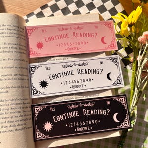 Continue Reading Ouija Board, Witchcraft Bookmark, Dark Academia Bookmark, Gothic Gift For Book Lover, Witchy Magic Book Club, Spooky Season