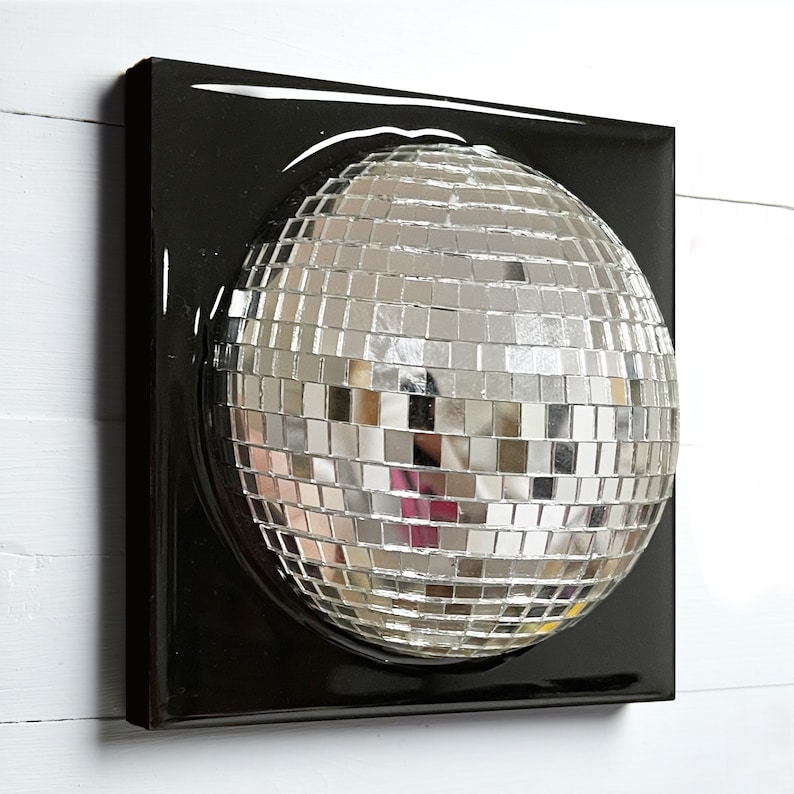 3D SMALL DISCO BALL Wall Art Resin Disco Ball 3D Room Decor Etsy