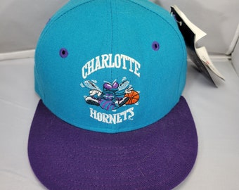 Men's Charlotte Hornets New Era White/Teal Retro Title 9FIFTY Snapback Hat