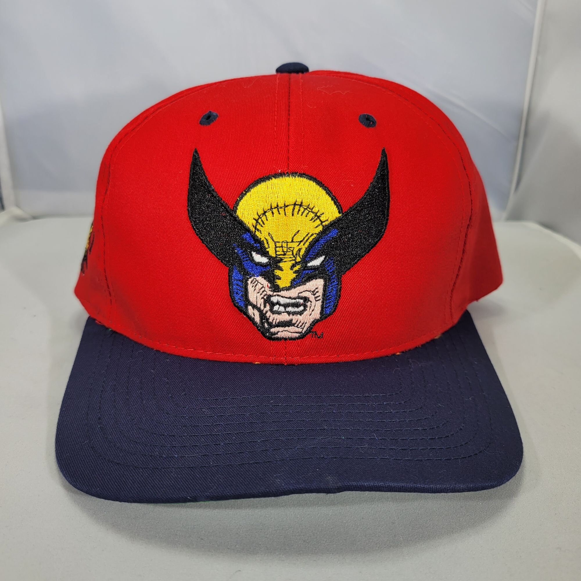 Vintage 90s Marvel American Needle Wolverine Snapback Hat