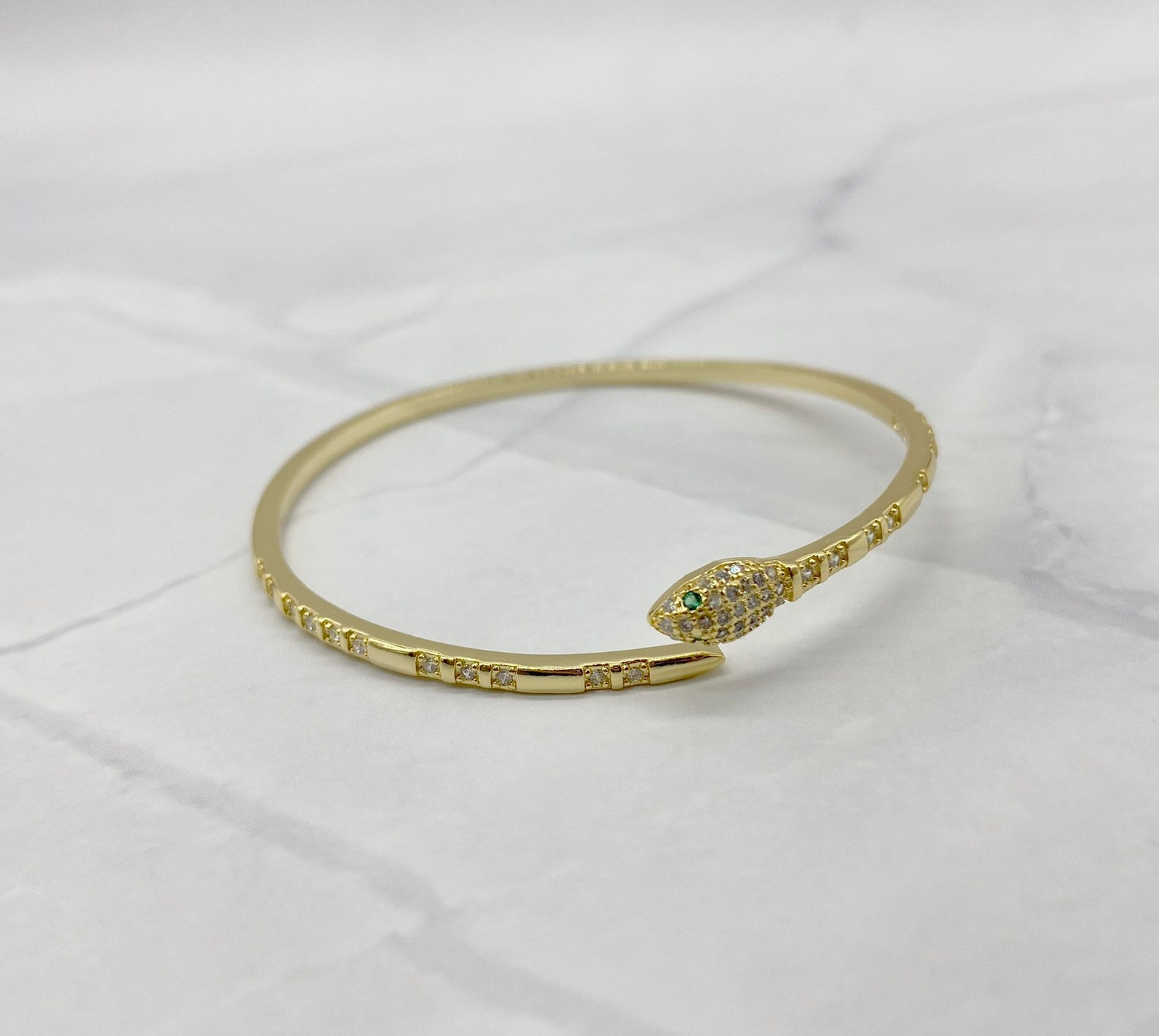 Serpent Snake Bangle Jewellery Gift for her Gift box Etsy