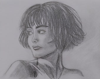 Dibujo de lápiz - Retrato de mujer