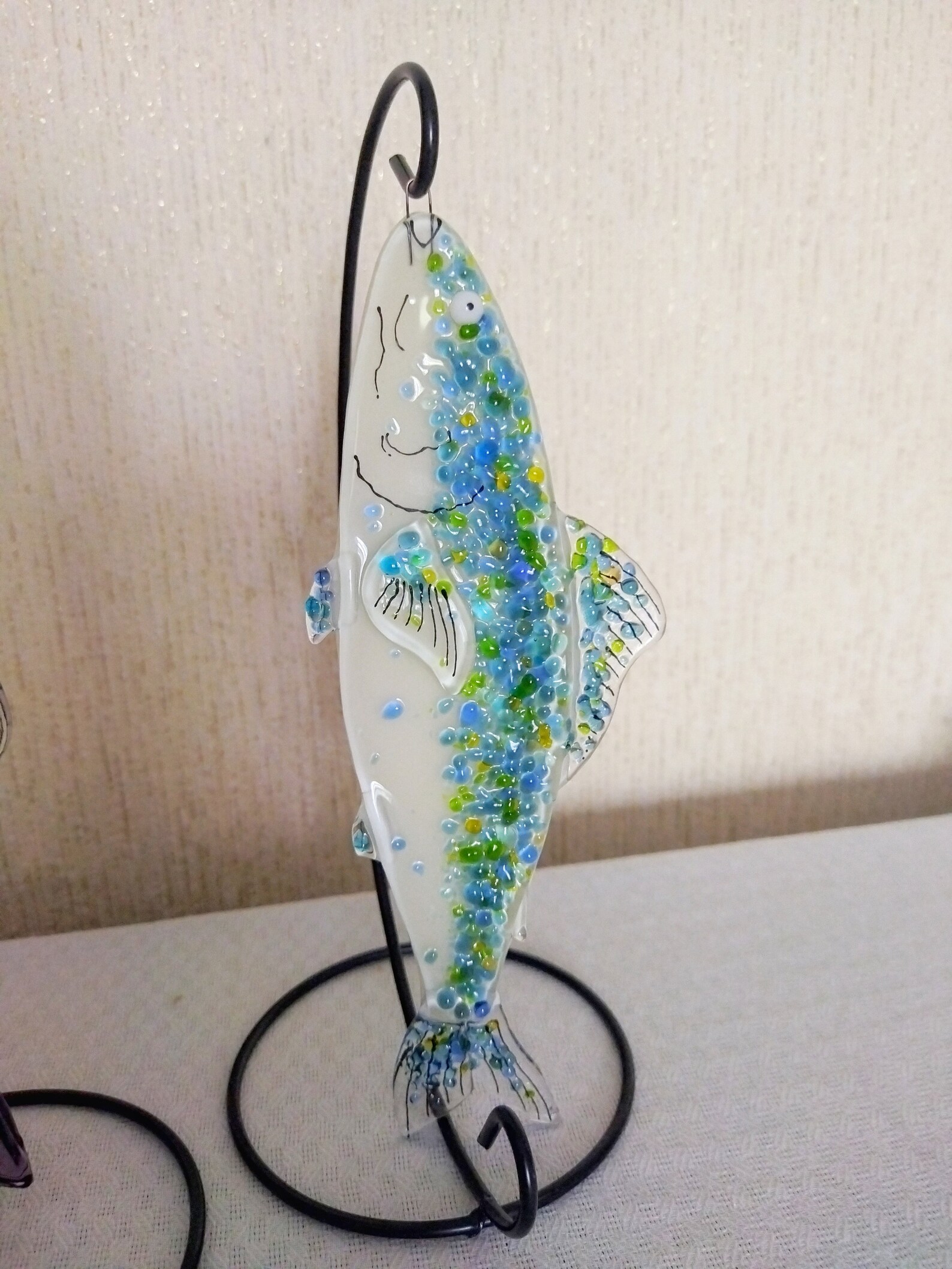 Fused Glass Fish SouvenirGlass Fish on a StandGlass Home Etsy