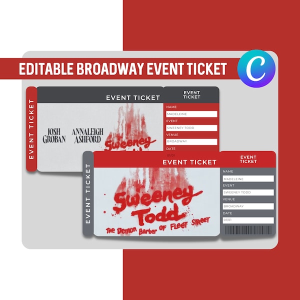 Sweeney Todd Printable Etsy