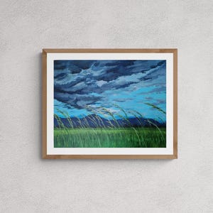 Original acrylic painting &quot;Storm is near&quot;