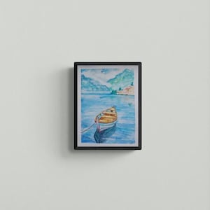 Original watercolor painting &quot;Calm waters&quot;