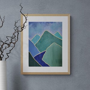 Fine Art Print – Print of my original Acrylic Painting &quot;Cascade&quot;