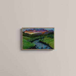 Fine Art Print – Print of my original Acrylic Painting &quot;Meadow after storm&quot;